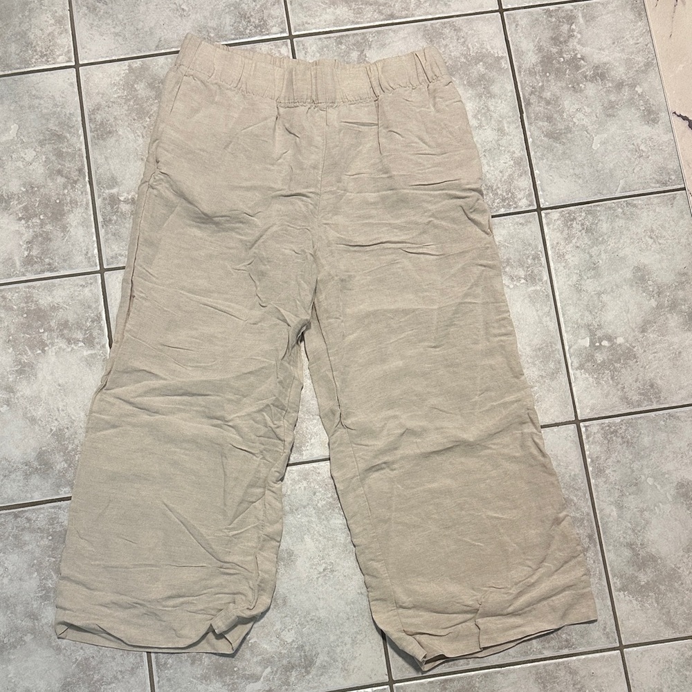 H&M Women's Tan Wide Leg Pants